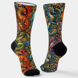 Bright Socks Elaborate Seamless Patterns 0047409
