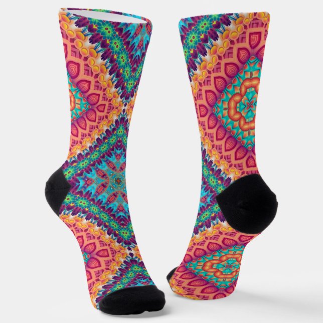 Bright Socks Fractal Seamless Patterns 0042014 (Angled)