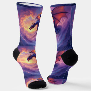 Bright Socks RANDOPIX Dragon In Clouds 0039520