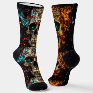 Bright Socks Skull Pics 0037647