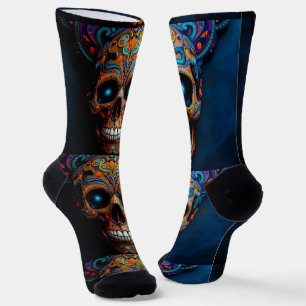 Bright Socks Skull Pics 0037658