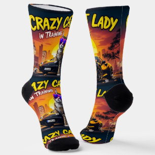 Bright Socks UNISEX Crazy Cat Lady 0040757