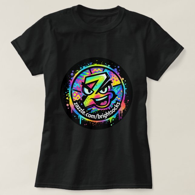 Bright Socks Z Logo T-Shirt (Design Front)
