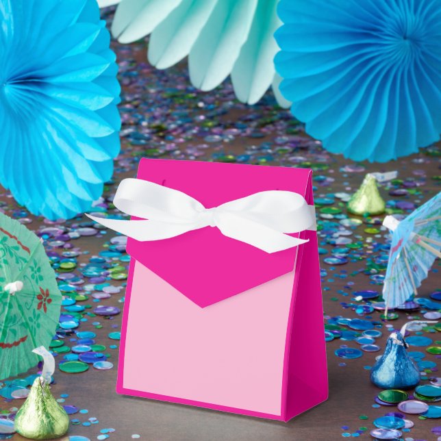 Bright Solid Hot Pink Favour Boxes for Parties (Party)