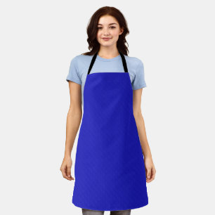 Bright Solid neon blue textured. Apron