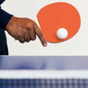 Bright Solid Orange Background  Ping Pong Paddle