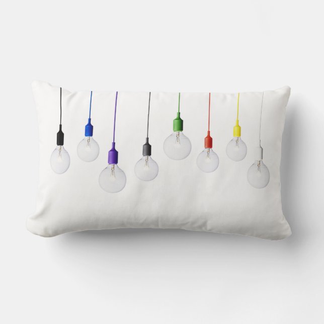 BRIGHT SPARK Light Bulb Cushion Pillow Customise (Front)