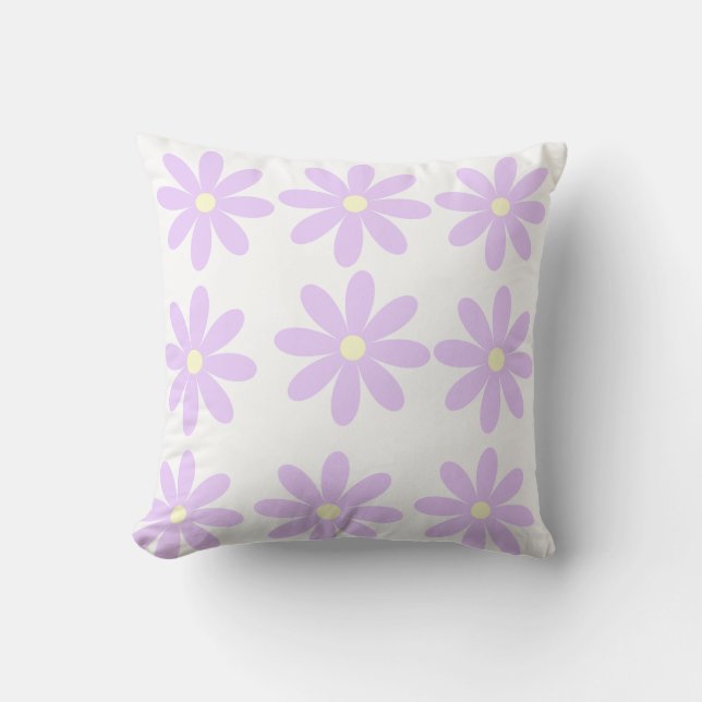 Bright Spring Flower Pillow – Colourful Home Accen (Front)