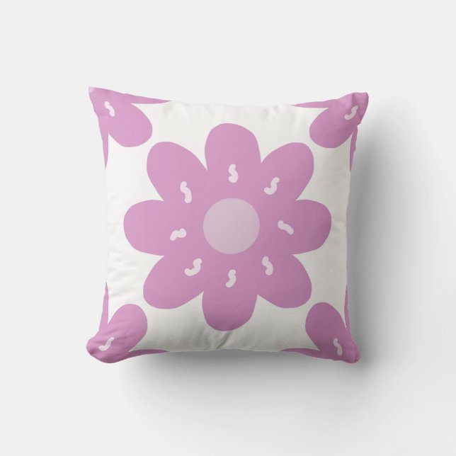 Bright Spring Flower Pillow – Colourful Home Accen (Front)