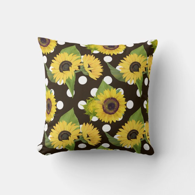 Bright Spring Flower Pillow – Colourful Home Accen (Front)