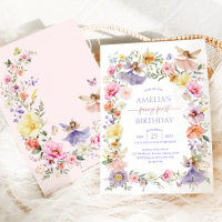 Bright Spring Wildflower Fairy First 1st Birthday
