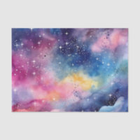 Bright Starry Night Decoupage Crafting