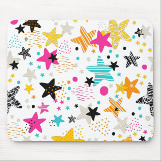 Bright stars and dots mouse pad