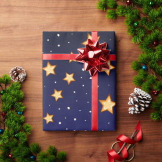 bright-stars-dark-sky wrapping paper