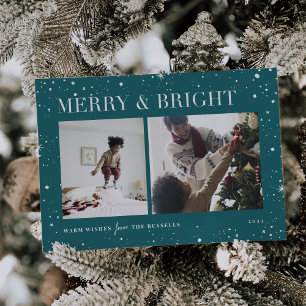 Bright Stars   Merry & Bright Photo Holiday Card