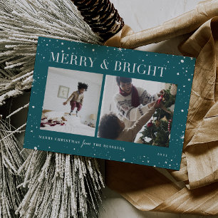 Bright Stars   Merry & Bright Photo Holiday Card