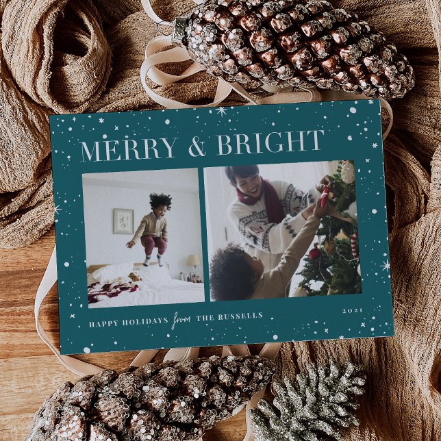 Bright Stars | Merry & Bright Photo Holiday Card (Creator Uploaded)