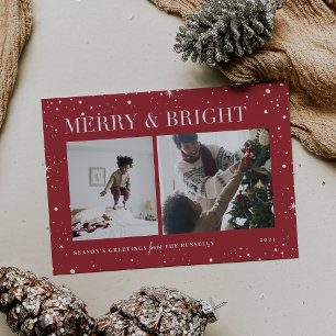 Bright Stars   Merry & Bright Photo Holiday Card