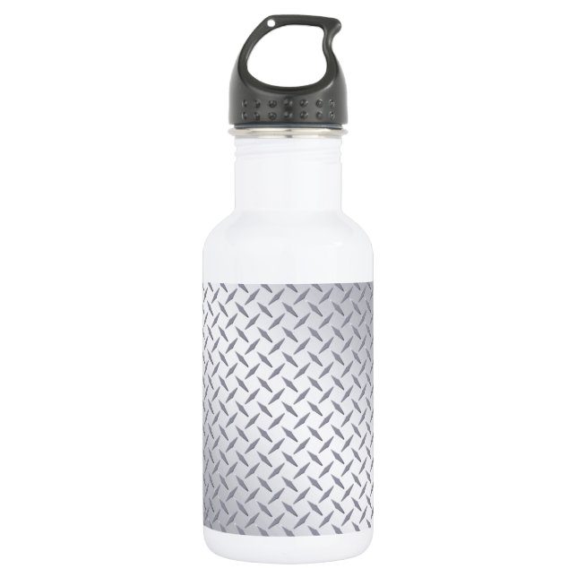Bright Steel Diamond Plate 532 Ml Water Bottle (Front)