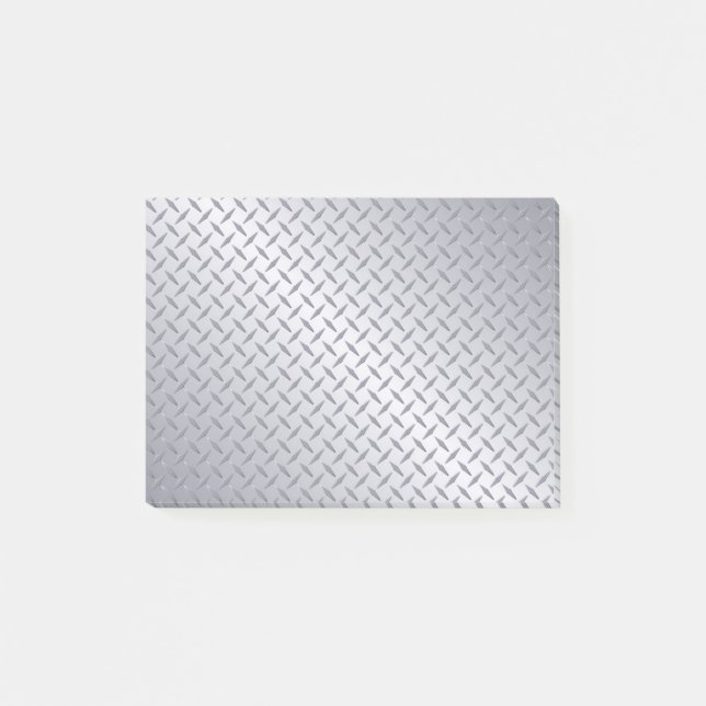Bright Steel Diamond Plate Background Post-it Notes (Front)