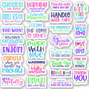 Bright Stickers for Small Business