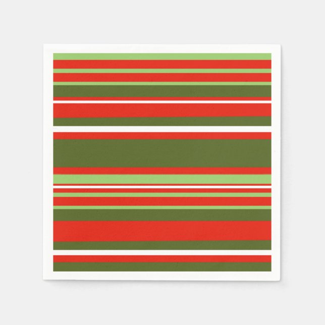 Bright Stripe Party Napkins (Front)