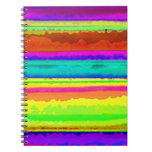 Bright Stripe Spiral Notebook