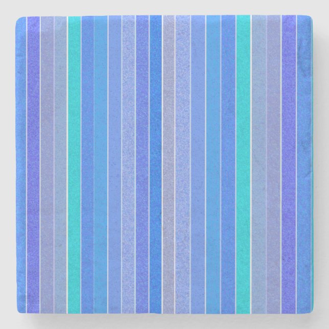 Bright Stripes Stone Coaster (Front)