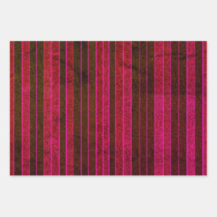 Bright Stripes Wrapping Paper Flat Sheet Set of 3