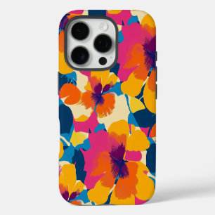 Bright Summer Modern Floral Pattern iPhone 16 Pro Case