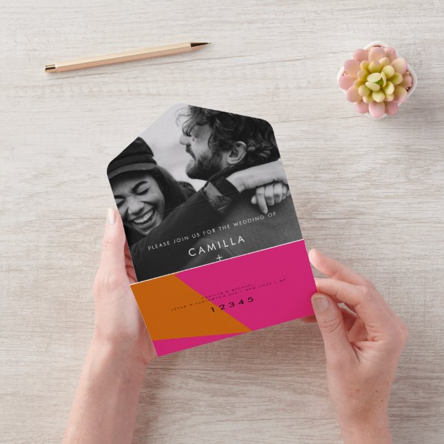 Bright Summer Modern Wedding Invitation (Video)