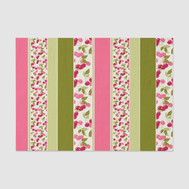 Bright summer pattern of stripes of multi-coloured tissue paper (Front)