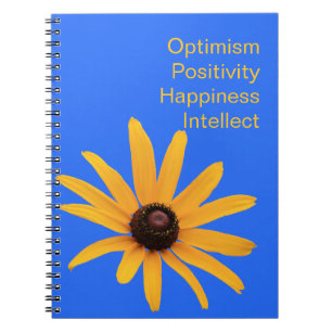 Bright Sun Yellow Petals on Royal Blue Notebook