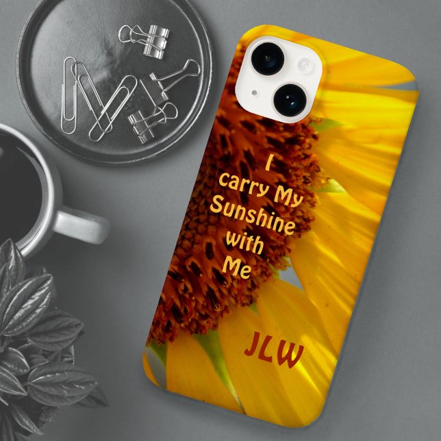 Bright Sunflower Botanical Floral Photographic Cas Case-Mate iPhone Case (Creator Uploaded)