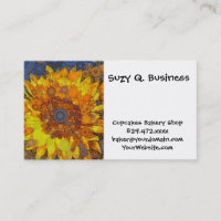 Bright Sunflower Circle Mosaic Digital Art Print