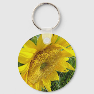 Bright sunflower key ring