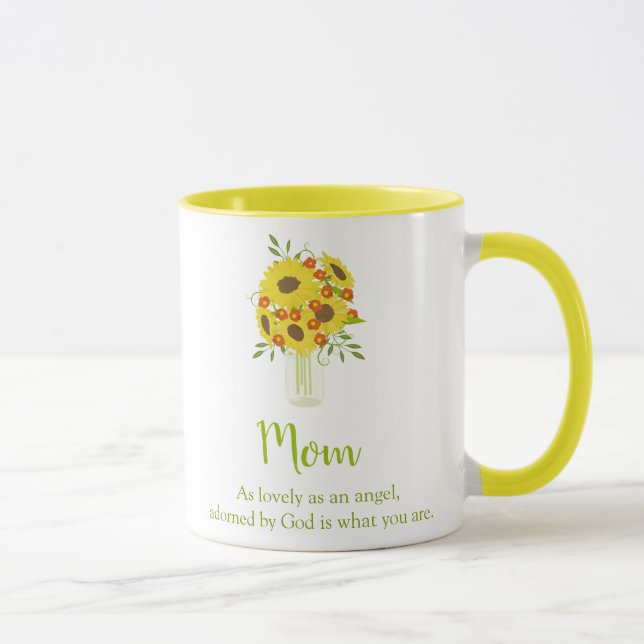 Bright Sunflower Mother's Day Mug (Right)