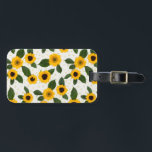 Bright sunflower pattern  luggage tag<br><div class="desc">Bright sunflower blooms</div>