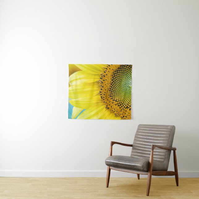 Bright Sunflower Tapestry (In Situ (Horizontal))
