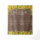 Bright Sunflower Wedding Photo Booth Backdrop