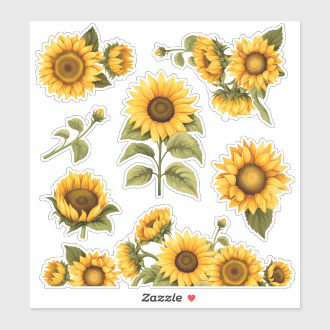 Bright sunflowers (Sheet)