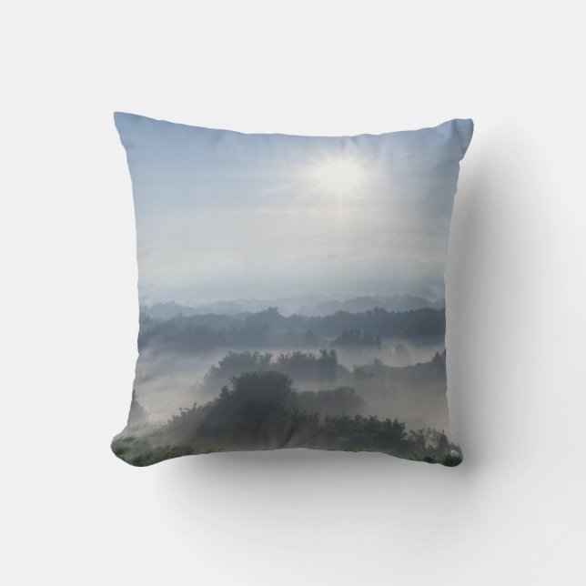 Bright Sunlight in the Bamboo Trees | Taiwan Cushion (Front)