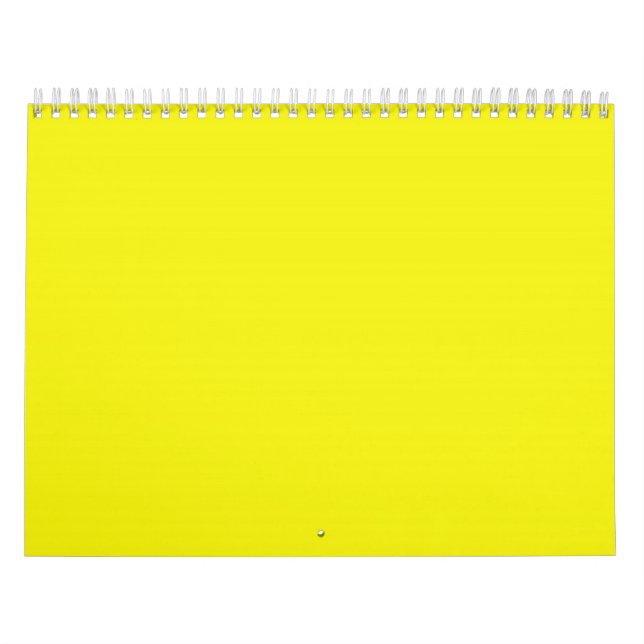 Bright Sunny Yellow Backgrounds on a Calendar (Cover)