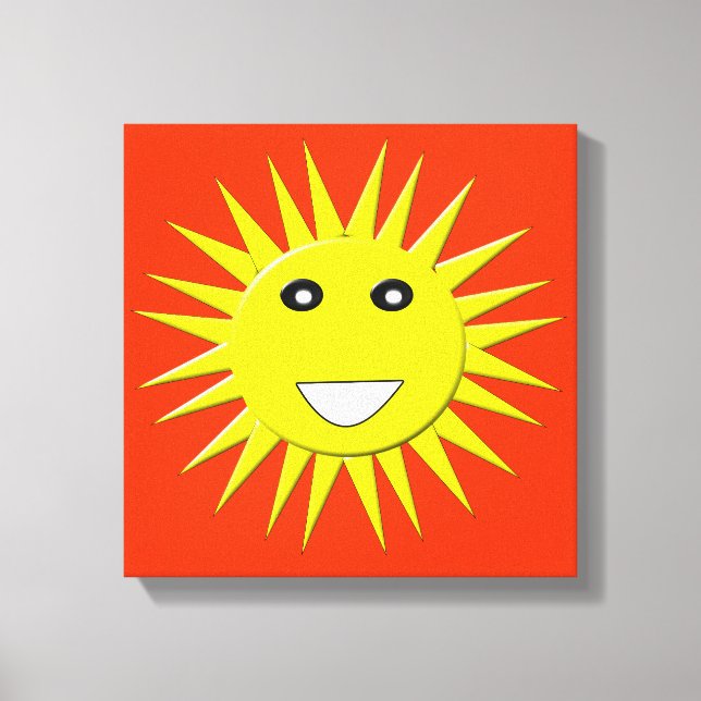 Bright Sunshine Canvas Print (Front)