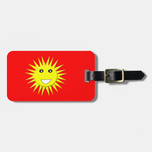 Bright Sunshine Custom Luggage Tag (Front Horizontal)