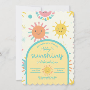 Bright Sunshiny Day Photo Birthday Invitation