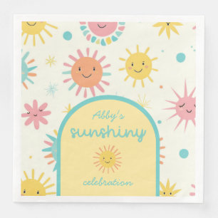 Bright Sunshiny Day Photo Birthday Napkin