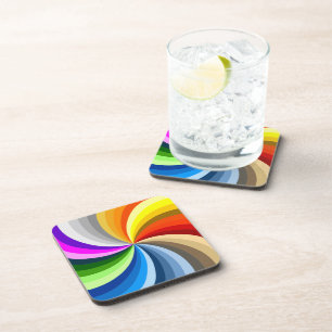 Bright swirl coaster