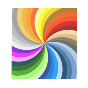 Bright swirl notepad