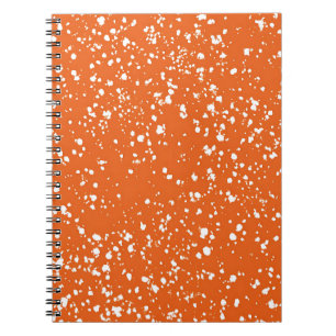 Bright Tangerine Marble Notebook